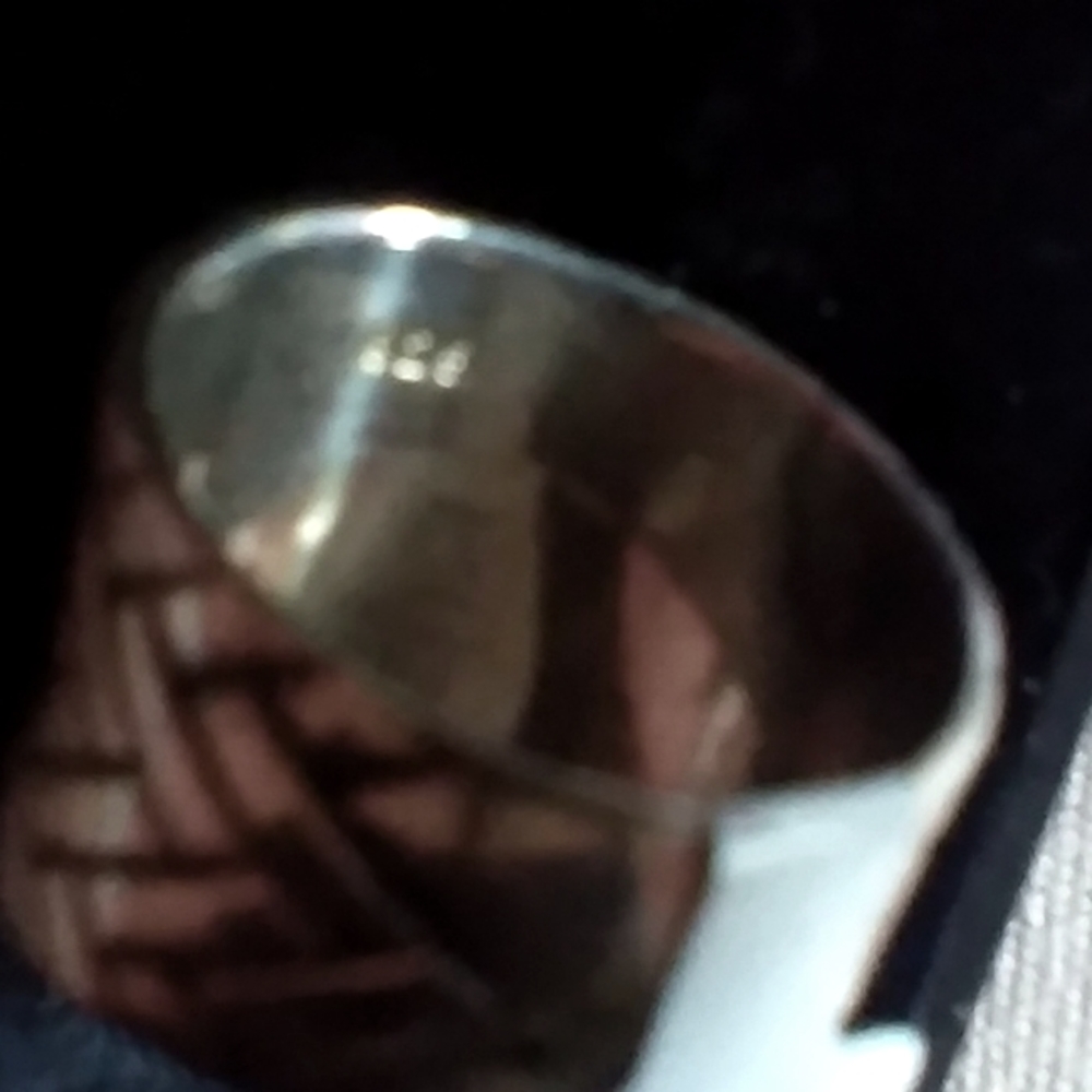 $14 💎🎁CIGAR BAND  Basketweave 925 SS Ring😯 - Picture 2 of 8
